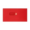 Emballage cadeau 10 pièces porte-bonheur chinois rouge enveloppe poche R année fête du printemps anniversaire noeud boîte de mariage