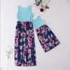 Familjsmatchande kl￤der sommarmamma barn l￥nga kl￤nningar strandfest bohemia maxi kl￤nning med fick sundress outfits bomullstrandkl￤der f￶r f￶r￤lder-barn 220914