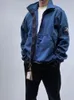 Masculino casaco de jaqueta fã de lã de lã bordada de lixo bordado de windbreaker de marca casual mangas de mangas de manchas