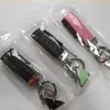 Tasarımcı Keychains Erkek Kadın Araba Anahtar Zincirleri Anahtarlar Kilitli Keychain Gerçek Deri Dokuma Kolye Anahtar Halka Aksesuarları tornavida ile