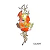 Italien Design Luxury Art Flower Lamps Handbl￥sning Glas ljuskrona Ljus inomhus h￤ngande fixtur Showcase M￶bler f￶r vardagsrum te hus bastu rum dekor lr859