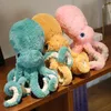 15st 30 cm fuzzy bläckfisk docka plysch leksak fylld färgglad undervattens vattenlevande djur plushie peluche barn födelsedagspresent