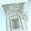 Headpieces Jeweled Bridal Crowns 2022 High-End Luxurious Fashion Wedding Crown Tiaras Hårtillbehör för Prom Birthday Costume Party