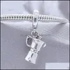 Silver Authentic 925 Sterling Sier Beads Charm Pendant Fits European Jewelry Bracelets Naszyjnik 1184 E3 Drop dostawa 2021 DHSE DH31G