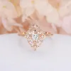 Wedding Rings DAN'S For Women Romantic Vintage Princess Style Cubic Zirconia Fashion Jewelry Wholesale DEKCR600