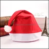 Chapeaux de fête Noël Santa Claus Chapeaux Red Cap Party Costume de chapeau de tissu non tissé Décoration de Noël pour enfants