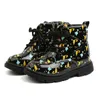 Boots Cozulma Kids Fashion Baby Shoes Dinosaur Children Waterproof Side Zipper Short Ankle For Boys Girls 220915