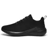 Chaussures de course en maille pour hommes, baskets respirantes, classiques, noires brillantes, de tennis, de sport, pour l'extérieur, nouvelle collection 2022