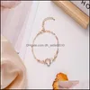 Cavigliere in acciaio inossidabile uomo donna gioielli alla caviglia doppio cuore d'amore che scava fuori caviglie a forma di bracciali amanti catena San Valentino 2 Dhgsh