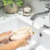 3 Stil Peeling Mesh -Taschen Beutel für Duschkörpermassage natürliche Bio -Bio -Ramie Sisal Saver Loofah Feuchtigkeitsfeuchtigkeitsfeuchtigkeitsspa -Spa -Schaum mit Folge 915