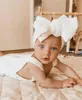 Accessoires de cheveux mignon bébé bandeau né creux Turban bandeaux arc fille élastique cravate noeud bandes enfants tout-petits