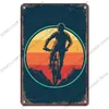 Bicycle Metal Metal Plate Poster Vintage World Cycling Sinais de metal decoração de parede para garagem bar home pub Art decoration 20cmx30cm woo