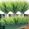 Flores decorativas Planta verde simulada 7 Fork Spring Grass Eucalipto ousadia Bonsai Casa ao ar livre Decoração de jardim Fundo