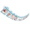 Parti Dekorasyonu 1. Doğum Günü Po Banner 1to12 Ay Kutlama Pographar Frame Glitter Bunting Garland Bebek Duş Hediyesi