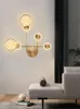 Moderna lampada da parete a led applique dorate illuminazione soggiorno camera da letto comodino ristorante nordico cucina sfondo decorazione applique da parete