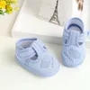 İlk Walkers 2022 Yumuşak Kız Kız Ayakkabı Doğdu Boy Sole Crib Toddler Bebek Tuval Sneaker Zapatos Bebes