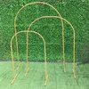 Party Decoration Creative Wrought Iron Wedding Arch Frame Background Accessory DIY Round Flower Bead Curtain Wall