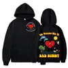 Men's Hoodies Sweatshirts Bad Bunny UN VERANO SIN TI Music Album Print Hoodie Streetwear Oversized Long Sleeves Unisex Tracksuit 220915