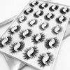 Multilayer Thick 20 Pairs False Eyelashes Set Naturally Soft and Delicate Hand Made Reusable Curly Fakse Lashes Extensions Messy Crisscross Sliver Laser Packing