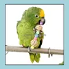 Other Bird Supplies Parrot Pet Bird Chew Cage Hanging Toy Rope Cave Ladder Colors High Quality Rat Mouse Beaded Twisted Drop Delivery Dhigb