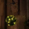 Decorative Flowers Artificial Plant Topiary Ball Solar LED Lights For Garden Party Outdoor Wedding Home Decor Boxwood Balls