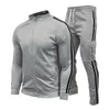 Herren Trainingsanzüge Herren Casual Sportswear Frühling Herbst Streifen Trainingsanzug Jogging-Sets Jacke Hose Sweatsuit Männer Mode Strickjacke Sets 220915