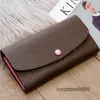 Wallet Women Clutch Wallets Fashion Quality Fold Wallets Ladies Long Classical Old Flower Purse Luxurys Pu Leather Bag Credit Cards Slots