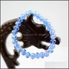 Brins de perles 8 mm perles de cristal artificiel bracelet femmes bijoux de mode chaîne cadeau polychromatique brillant style simple 1 1Lg F Dh6De