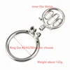 Stainless steel short chastity devices cock cage metal penis lock ring stretcher BDSM bondage sadism restraint sex toy for man