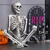 Decora￧￣o de festa 160 cm Squeleto de Halloween Prop Human Twals Skull Hand Life Body Anatomy Modelo Decorhalloween Decora￧￣o de festa para casa 220915