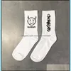 Guêtres Hommes Chaussettes Coton Japonais Motif De Bande Dessinée Hip Hop Style Respirant Mi Tube Planche À Roulettes Doux Longue Chaussette Pour Drop Delivery 2021 Dhguf