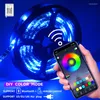 ストリップBluetooth Music LEDストリップライト20m RGB SMDフレキシブルリボン防水ライト5m 10mテープダイオードDC12Vリモートアプリコントロール