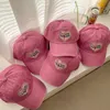 Cappello a tesa larga avaro con motivo a forma di cartone animato con berretti rosa da donna