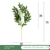 Dekorativa blommor 53 cm/75 cm Artificial Plant WILLOW LEAF HANDHANDLE STÄSTA HOMBord Dekoration Blomma Arrangemang Tillbehör Fake