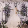 Party Decoration Metal Wedding Arch Bridal Shower Ceremony Backdrop Flower Stand Props Balloons Outdoor Screen Iron Art