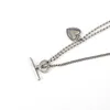 Vintage halsband för kvinnor S925 Sterling Silver Simple Moon Pendant Hip-Hop Style Cool CollarBone Chain Punk smycken födelsedagstillbehör