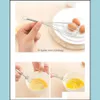 Egg Tools Stainless Steel Manual Egg Beater Drink Whisk Mixer Foamer Kitchen Tools Mini Handle Stirrer Metal Agitator Drop Delivery 2 Dhzmh