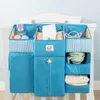 Sacs de rangement Organisateur de berceau pour bébé Sac suspendu Vêtements Caddy Essentials Literie Couche-culotte