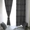 Rideau Style Ethnique Créatif Tissu Semi-occultant Pour Cuisine Chambre Salon Étude Simple Moderne Fenêtre