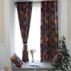 Curtain Bohemian Vintage Ethnic Style Curtains Cotton Linen Fabric Half Blackout Living Room Short For Bedroom Decor