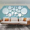 Adesivos de parede amostra venda tridimensional espelho de cristal acrílico adesivo decorativo criativo Len Living Room Background