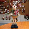 Juldekorationer 55 cm Santa Claus Elk Snowman Doll Oranments Hängen Kids Naviidad Gift Toy Favor Merry Decor for Home 2022