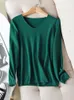 Damesbreien Tees Aossviao Autumn Winter Sweater gebreide pullover dames V-hals oversized trui vrouwelijke losse lange mouw trui top jumper 220915