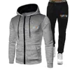 Tute da uomo Felpe con cappuccio da uomo Set Cerniera Cardigan TRAPSTAR Stampa Felpa con cappuccio da uomo Set Due pezzi Pantaloni Abbigliamento sportivo Tuta sportiva Abbigliamento 220915