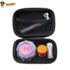 Fumer Kits Accessoire En Plastique Dur Herb Grinder Conteneur De Stockage En Verre Bocal Pipe En Verre Bong