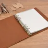 Notepads Classic Leather Rings Binder Notebook A5 Echt lederen omslag Journal Diary Sketchbook Planner Stationery 220914