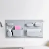 Ganchos auto-adesivos refrigeradores de cozinha refrigerador de armazenamento de armazenamento prateleira de prateleira de prateleira de limpeza de esponja de fruta fruta ferramentas
