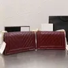 Torby projektantów Oryginalne godne wartości torby na ramię luksusowe torebki złota sier mody łańcucha łańcucha marki pikowania kratę krzyżowe oryginalne leathertote torba