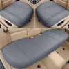 Couvertures de siège d'auto 1 PC Grey Universal Four Season Couverture PU Le cuir Cushion Chaise Protector Pad Mat Auto Accessoires