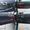 Para Mercedes SLK R172 2011-2016 Styling de carro 3D/5D Fibra de carbono Centro de interior Console de cor Decalques de adesivos de alteração de cor